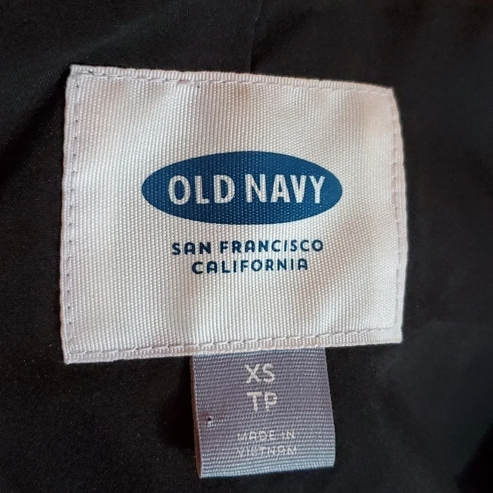 Old Navy Coat Womens XS Black Peacot